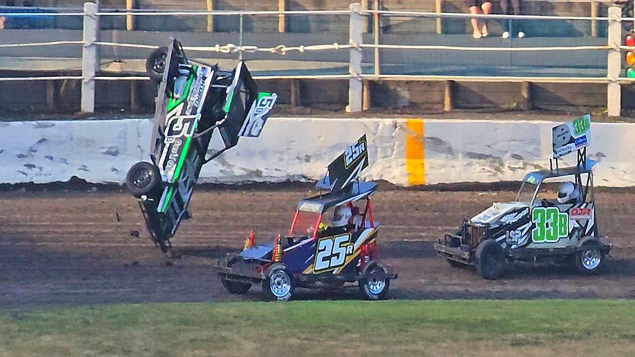 Paradise Valley Speedway - Ministocks in Paradise 2025 Seniors Qualifying Highlights - 14/2/25