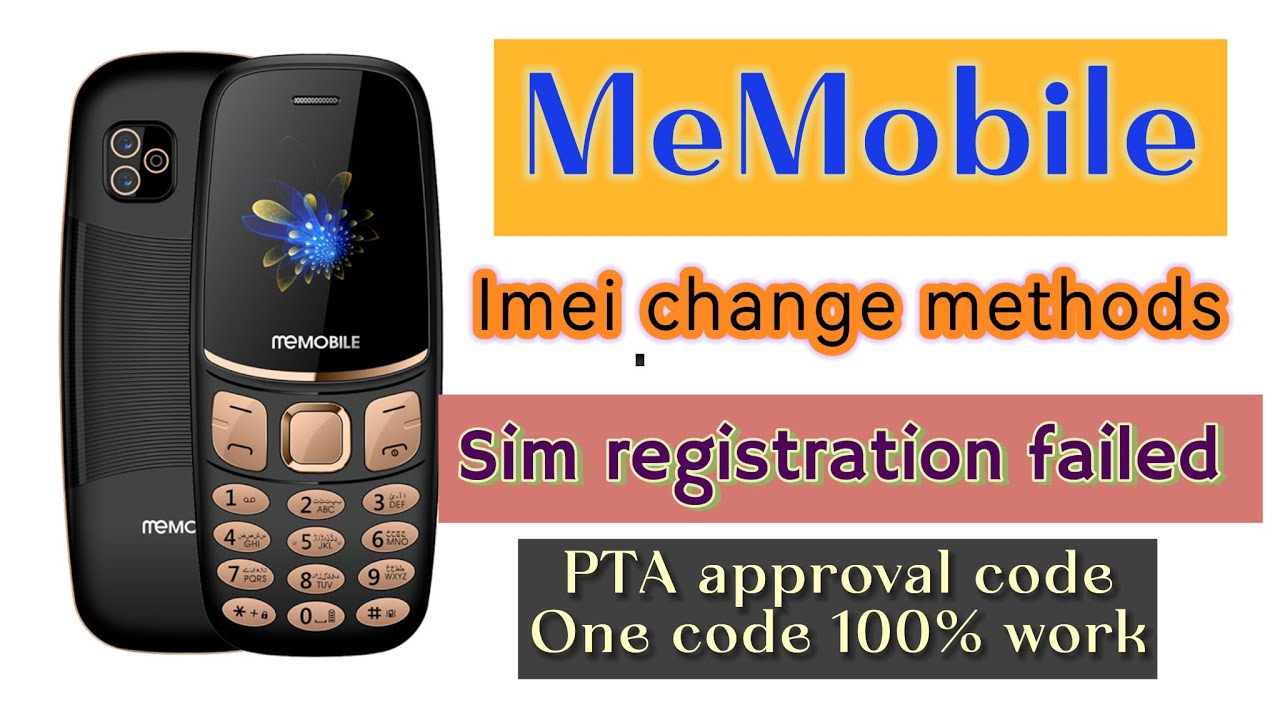 Me mobile sim registration failed problem memobile imei change code