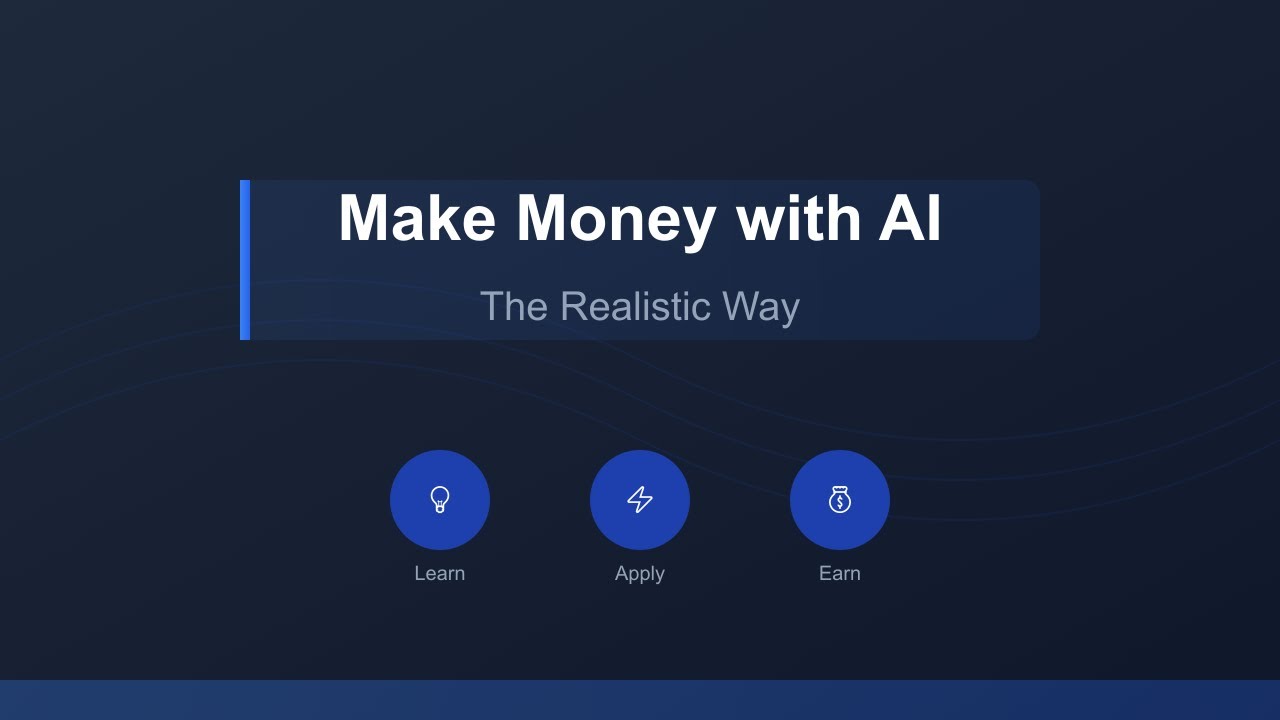 Make Money with AI | Realistic ways #aiforall #ai #makemoneywithai #simplifyingai