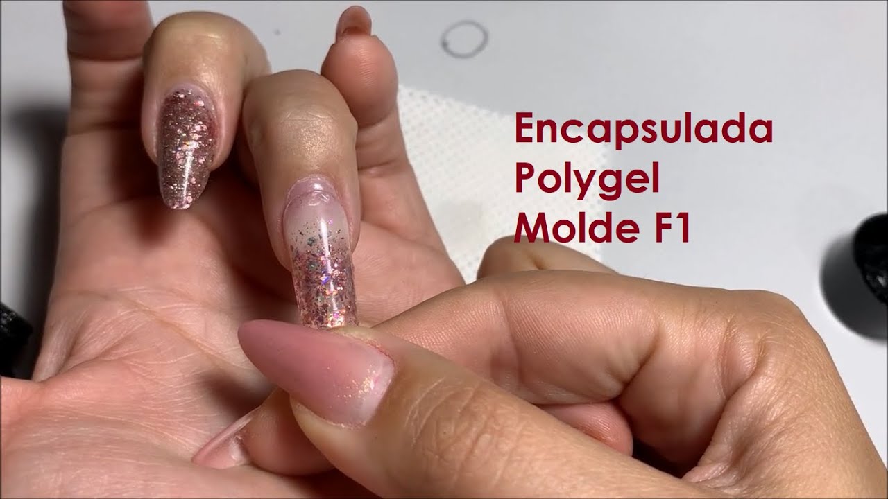 Encapsulada com Polygel molde F1 e película / Miss Lú Nails