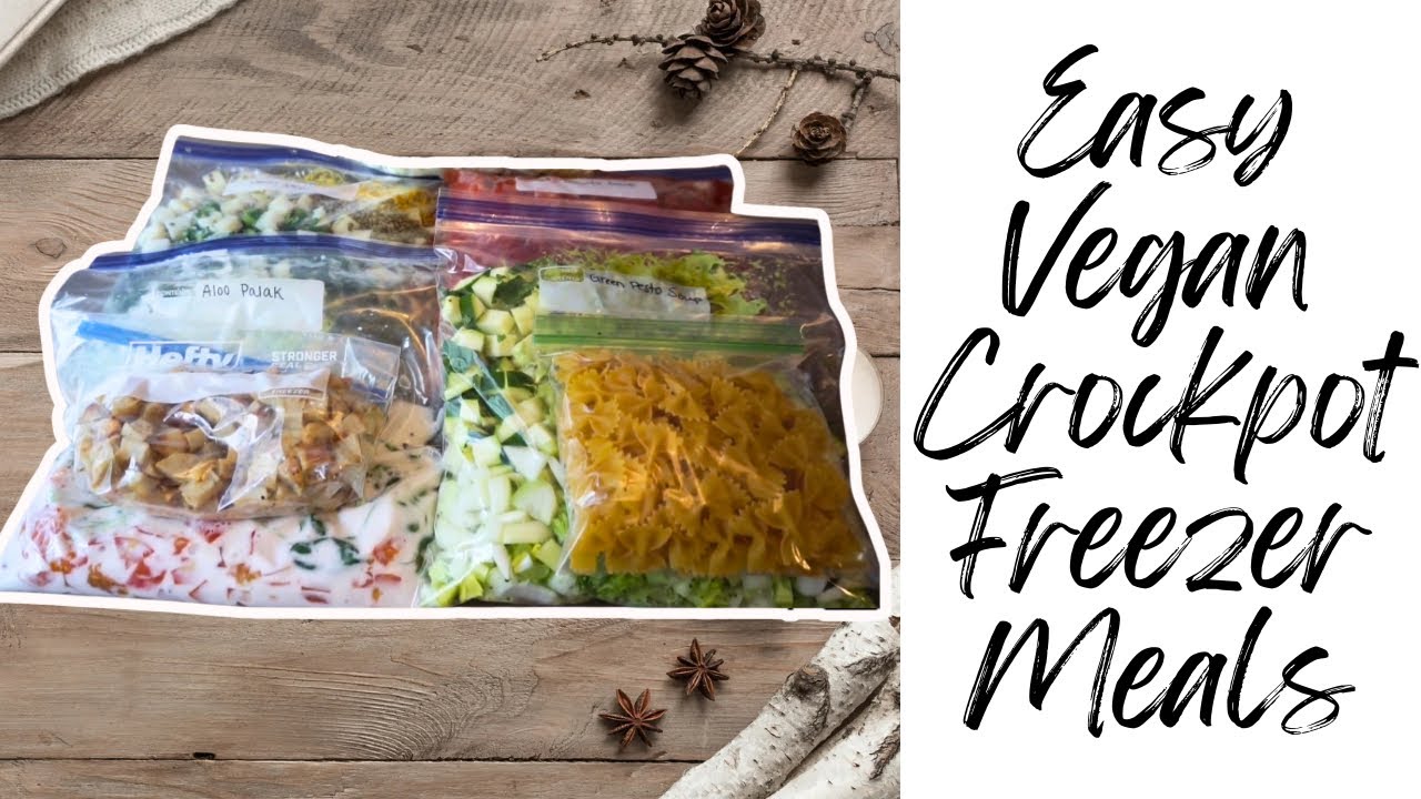 Five Easy Vegan Crockpot Freezer Meals | Updated Audio and Relaxing Music