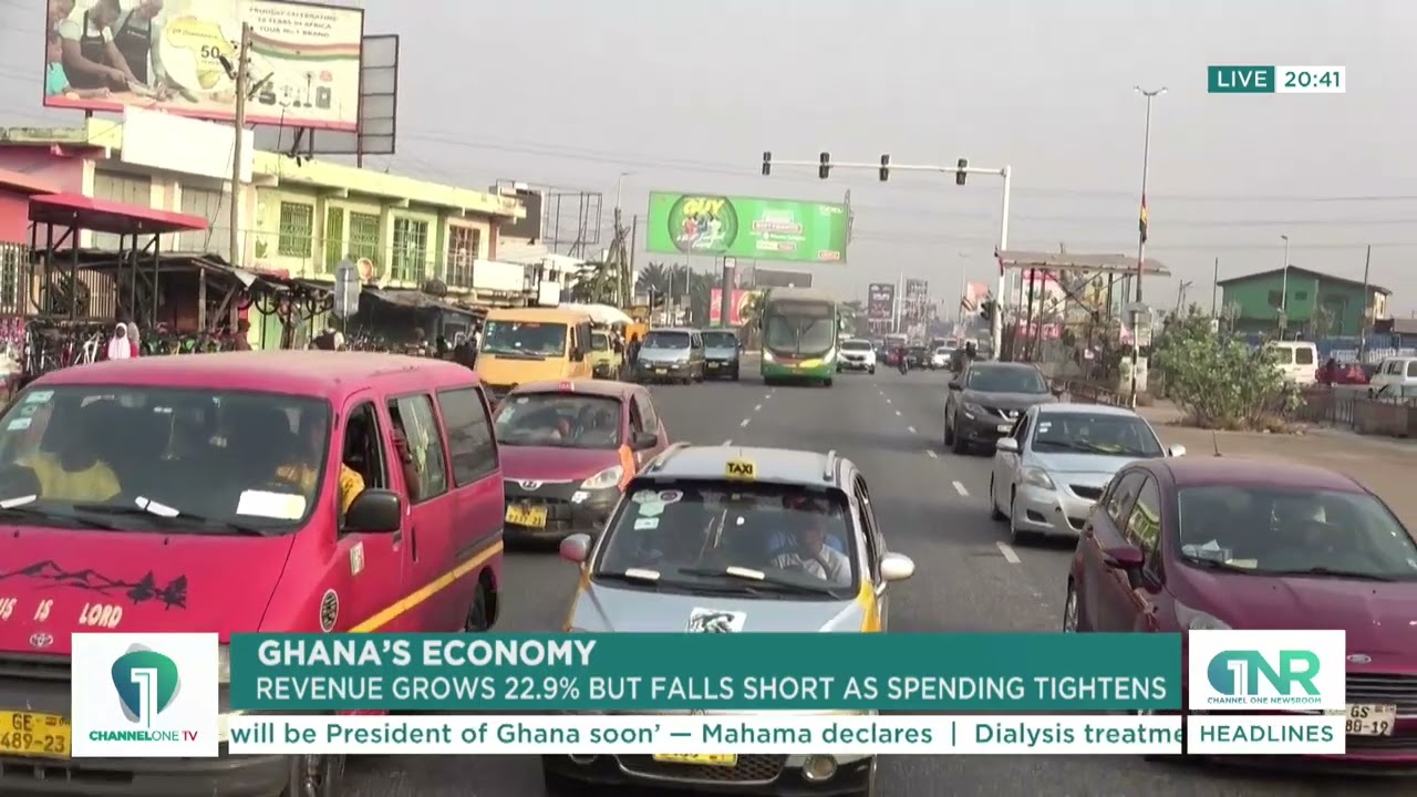 GHANA&rsquo;S ECONOMY: Revenue Up 22.9% But Still Below Target as Spending Tightens