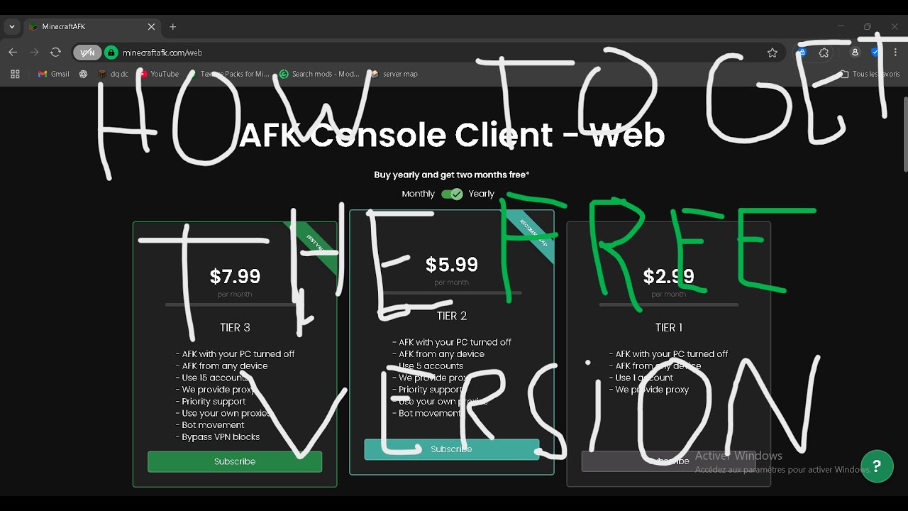 how to find afk console client free version