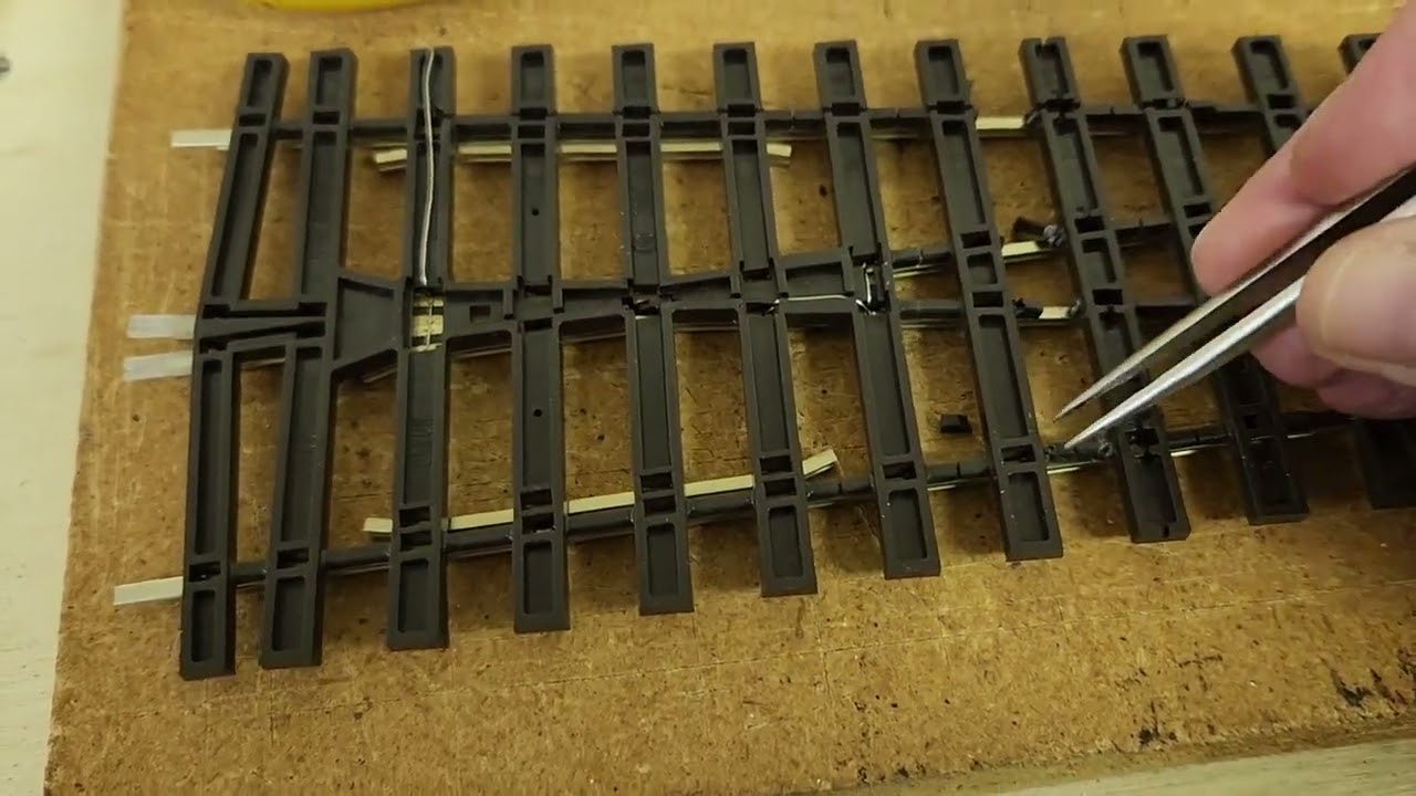 Modifying Peco O Gauge Turnouts