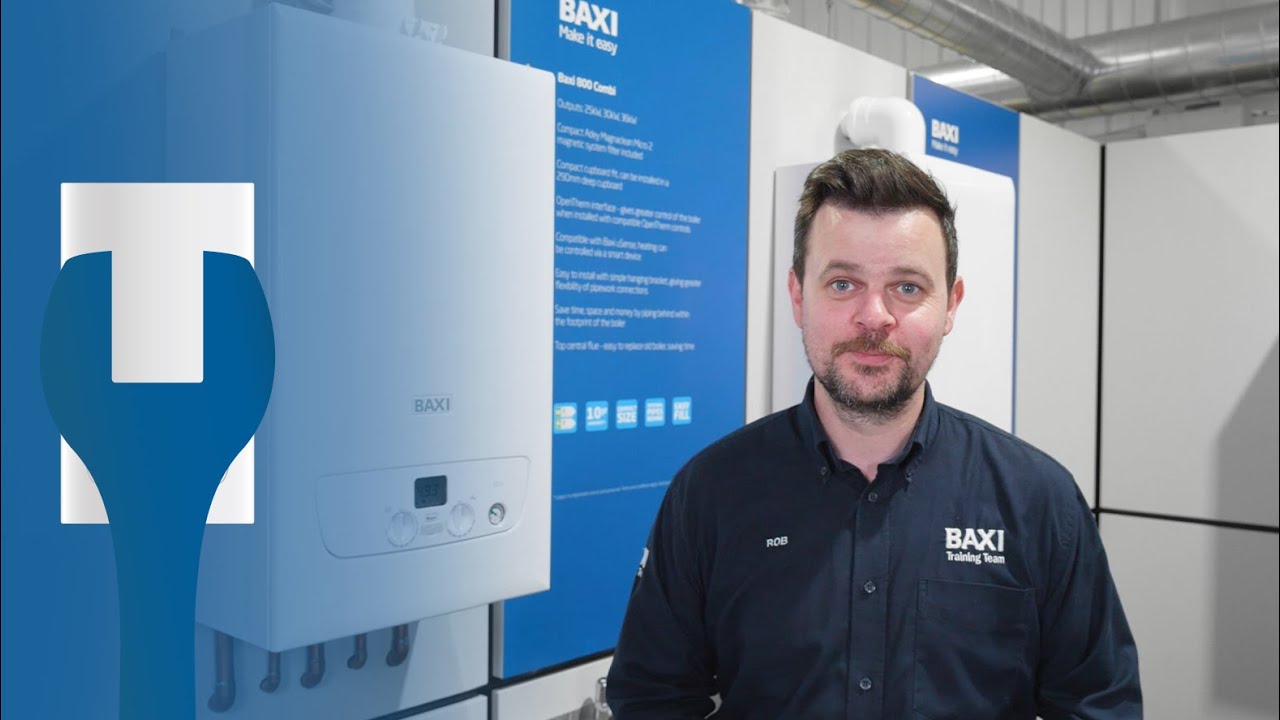 De-aeration of the heat exchanger on the Baxi 600 and Baxi 800 Combi boiler