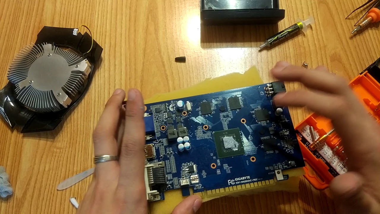 GTX 650 1gb замена термопасты в видеокарте