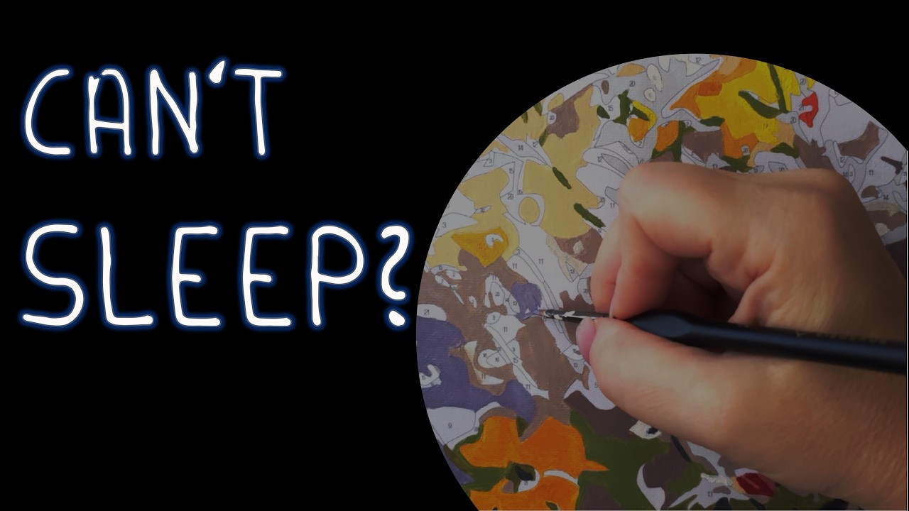 ASMR for Deep Sleep 🌙 Very Quiet Painting & Real Brush Sounds | Flowers • Part 6