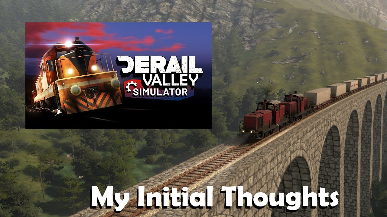 Derail Valley Playthrough and Initial thoughts using DH4 locomotive Iron Mine West to Harbor & Town