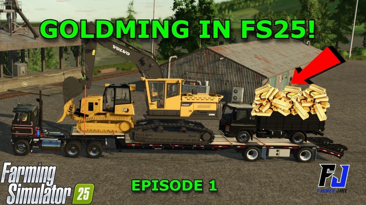 GOLD MINING IN FS25! LETS PLAY episode 1 - A new begging