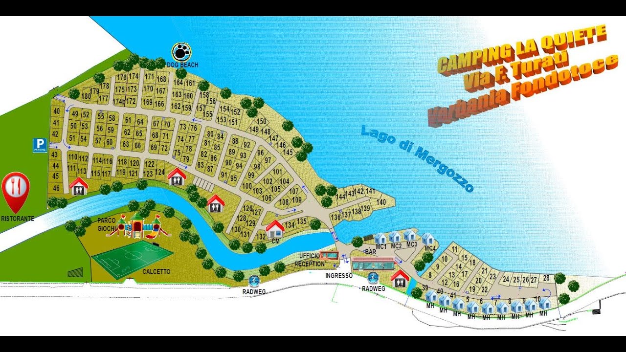 Campingrundgang Camping La Quiete Lago di Mergozzo