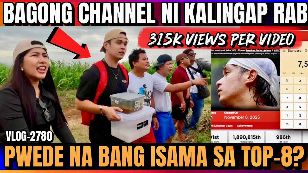 BAGONG CHANNEL NI KALINGAP RAB PWEDE NA BANG IHANAY SA TOP-8 CHARITY VLOGGERS? ITO ANG DETALYE