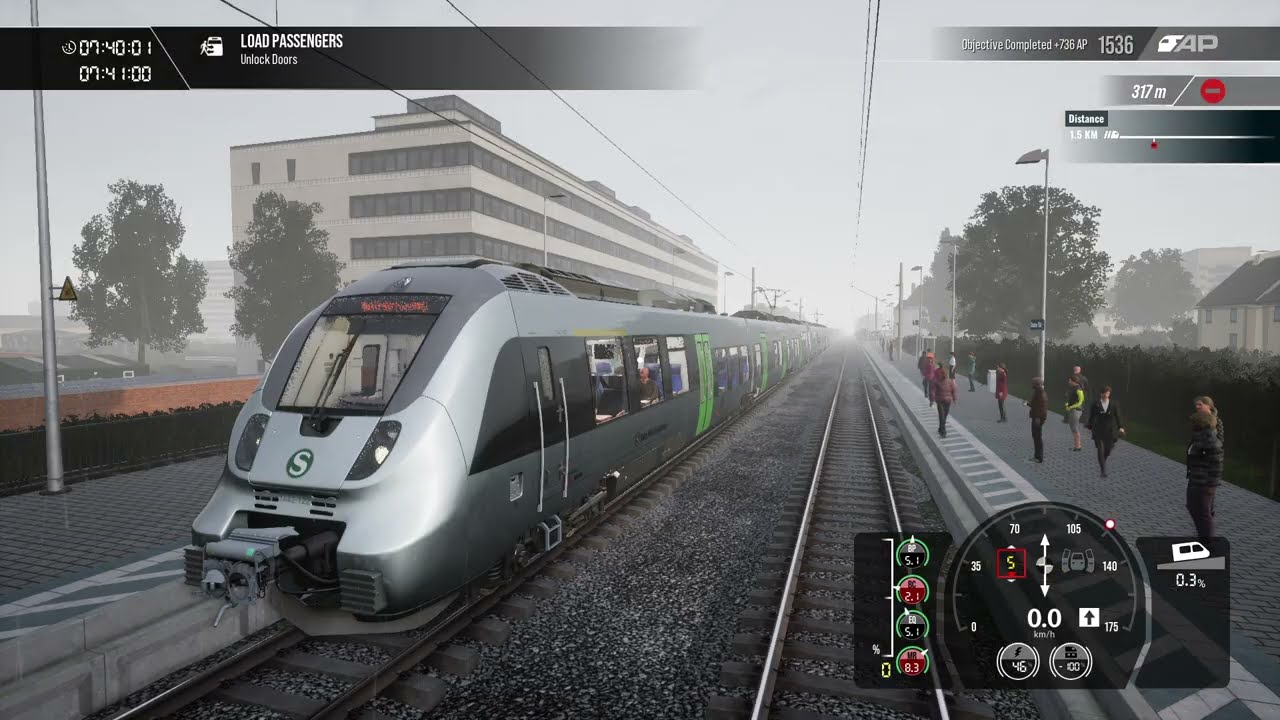 0641 Magdeburg-Markkleeberg-Gaschwitz - Rapid Transit - DB BR1442 S-Bahn Silver - Train Sim World 4