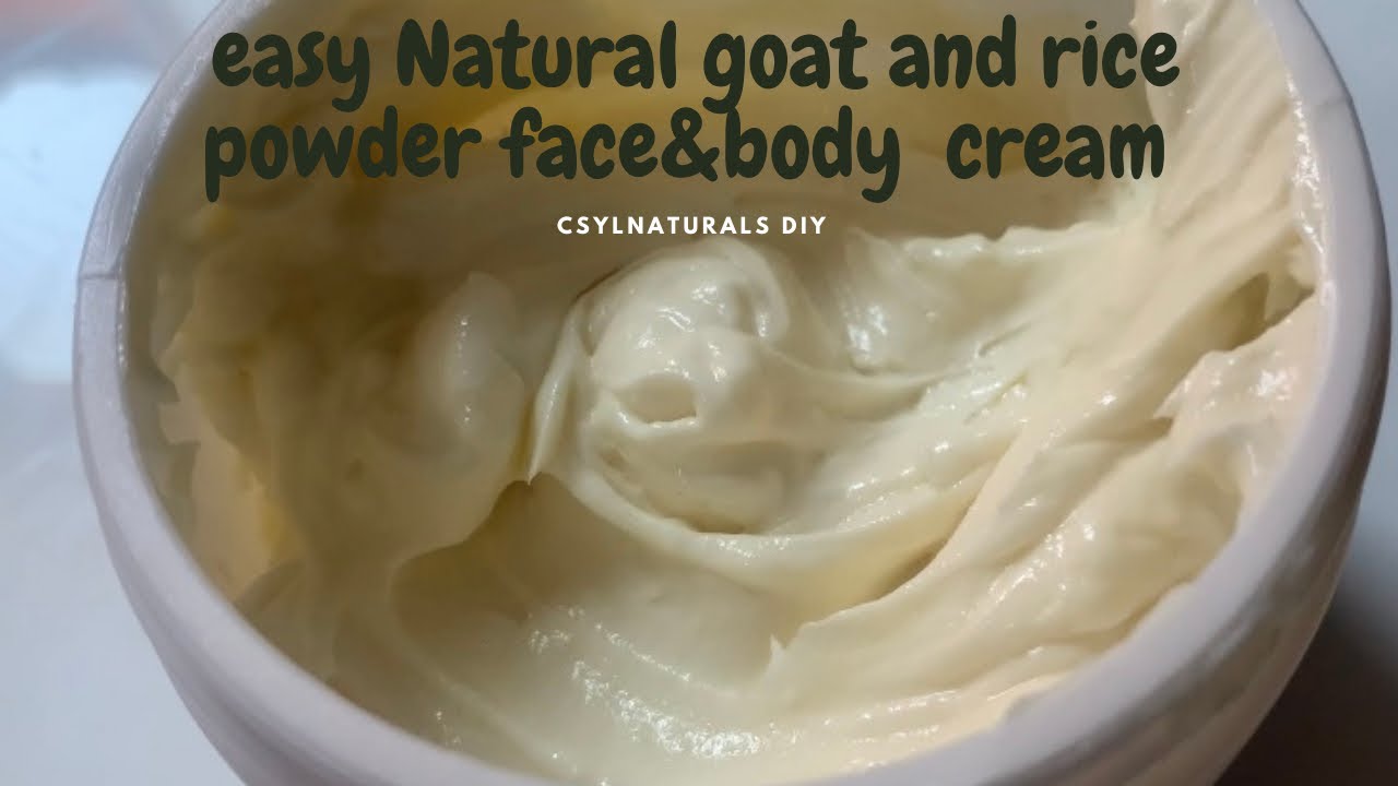 How to make goat milk/ rice powder body lotion for brightening/ lightening/ moisturizing