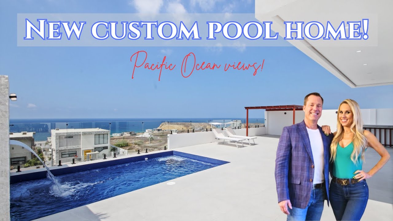 Custom pool home with ocean views! Ecuador Real Estate! With Ecuador Shores Realty #Ecuador