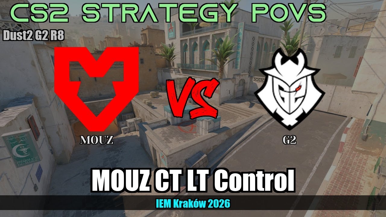 MOUZ CT LT Control - Dust2 G2R8 | MOUZ | IEM Krak&oacute;w 2026 #cs2 #counterstrike2