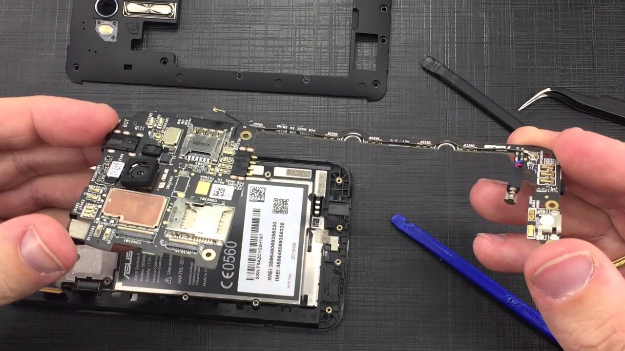 Asus Zenfone  2 Laser Desmontagem Conserto Tela Display Vidro Tear Down