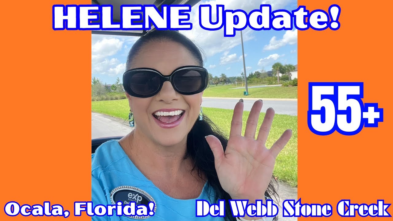 HELENE UPDATE! Del Webb Stone Creek! 55+ Exploring the community with Della!