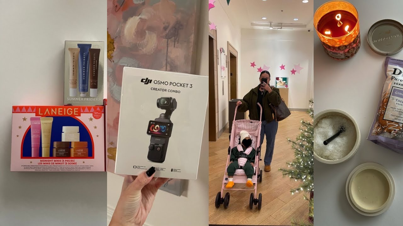 VLOG | osmo pocket 3 unboxing, sephora gift sets, closing out the work year | demi r