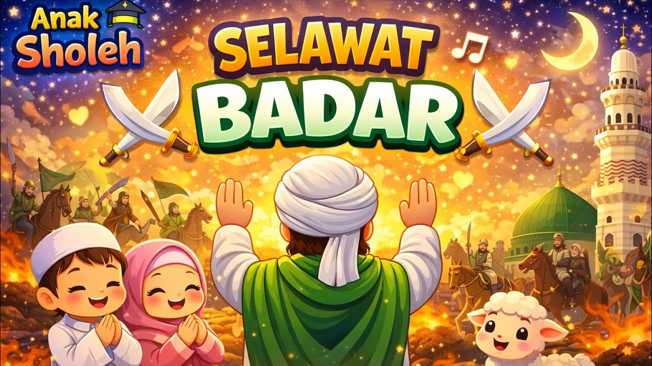 Selawat Anak Soleh – Selawat Badar ﷺ | Kids Islamic Malaysia