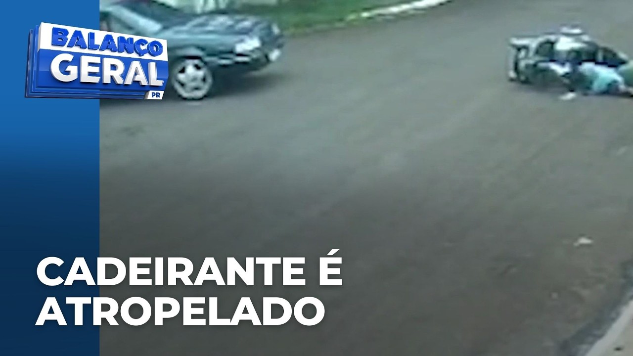Cadeirante é atropelado por motorista sem CNH carro envolvido no acidente estava irregular