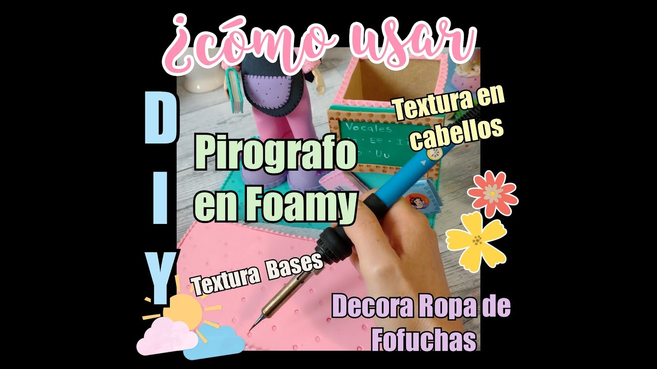 🖊️ #pirografo   para manualidades en #foami  decora la ropa y cabellos de #fofuchas 🎨