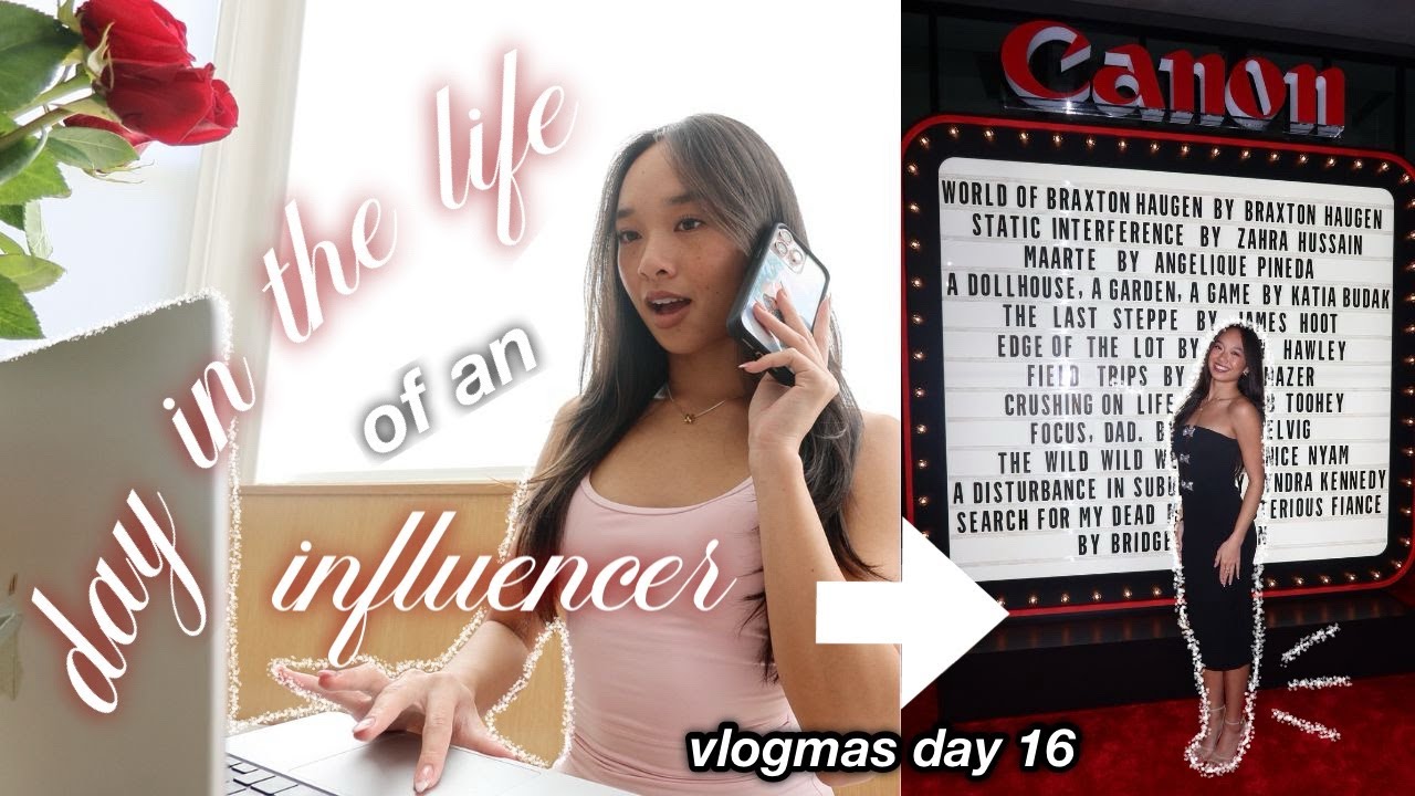 day in the life of an influencer ❤︎ Vlogmas Day 16!