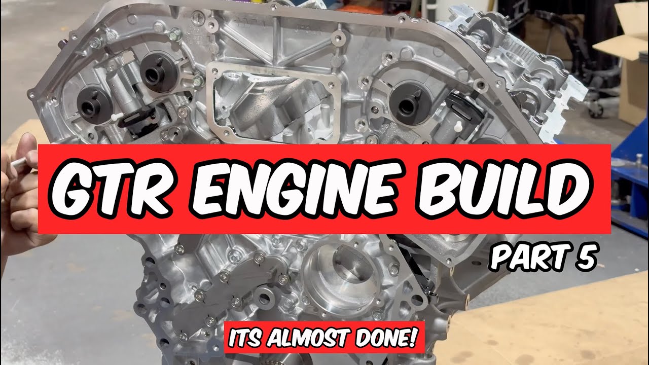 Nissan GTR Engine Assembly Part 5 - R35 VR38DETT - 1100whp-1200whp engine build