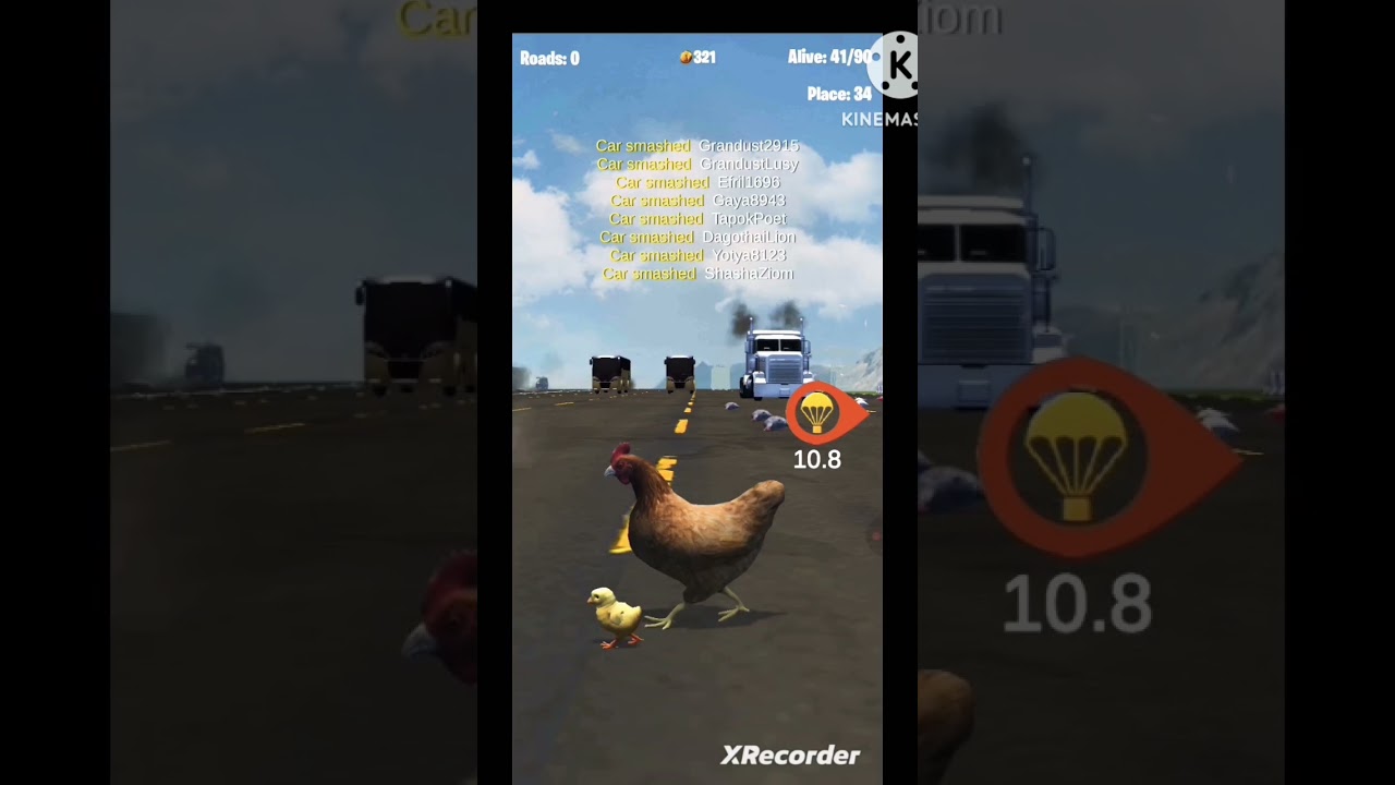 chicken game # desi chicken game # chicken crossing road