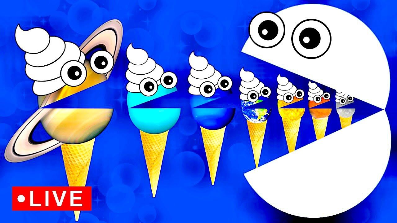 Funny PLANETS for Baby 🪐🌎🔴 | Learn Planets Mercury Venus Earth Mars Jupiter Saturn Uranus Neptune