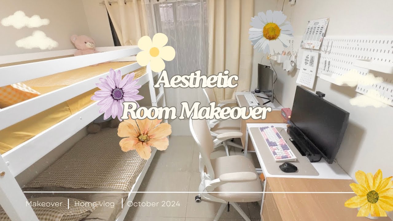 Aesthetic/Korean/Pinterest Inspired Room Makeover 2024