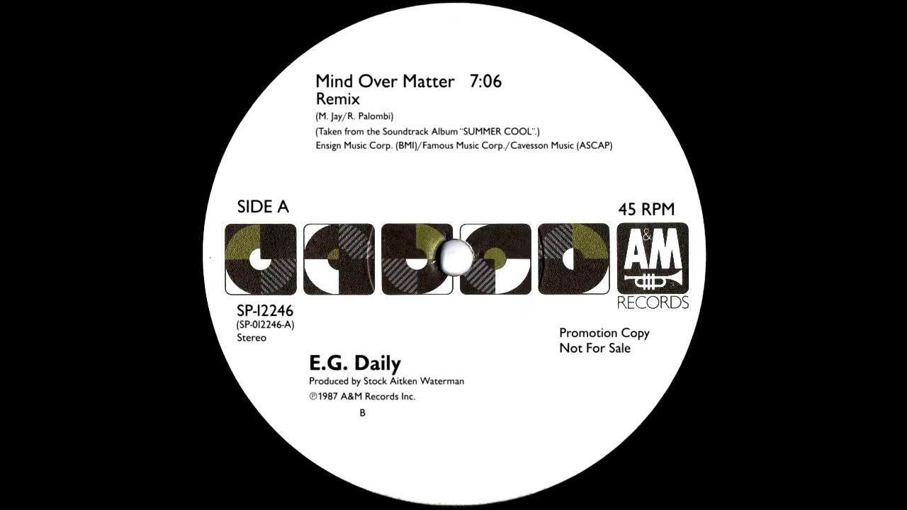 E.G. Daily - Mind Over Matter (Remix) 1987