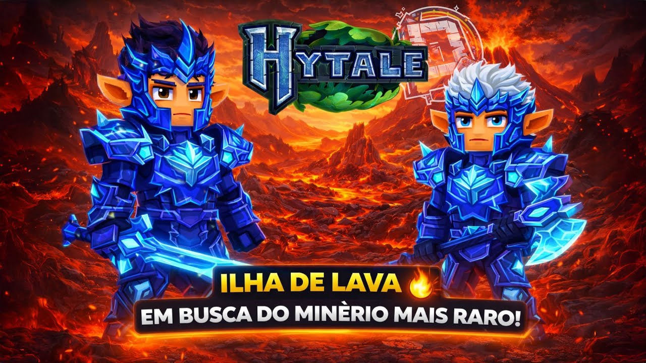 Em Busca do Min&eacute;rio mais raro em Hytale 🔴 AO VIVO (ft.@CJackShow)
