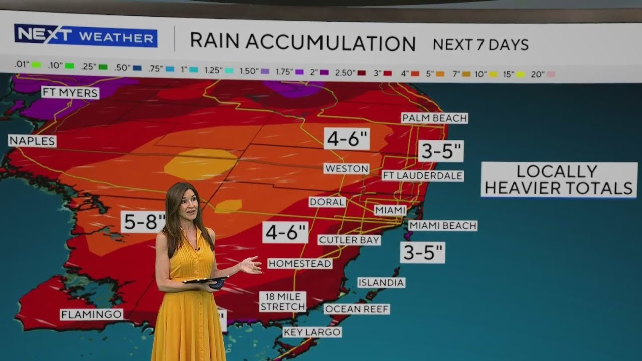 Soggy start to the day across South Florida with more rounds of rain, storms on the way
