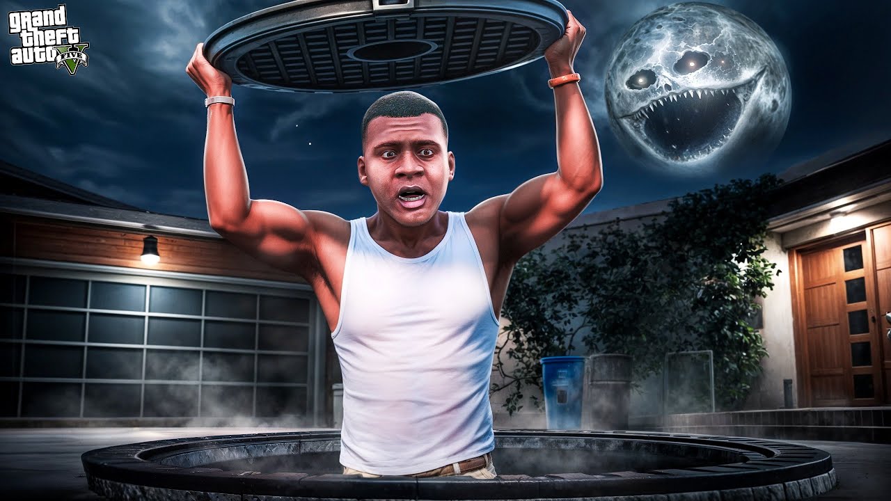 Franklin Finds A Strange Moon In GTA 5 