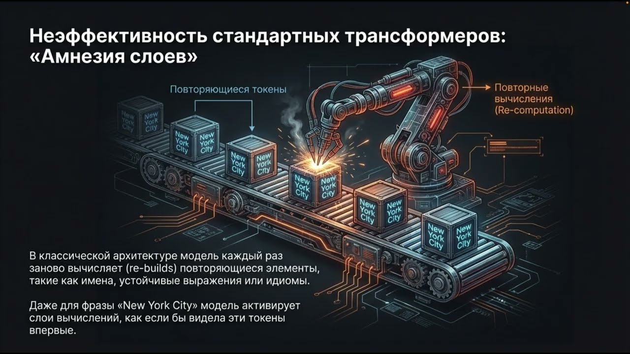 DeepSeek Engram: внедрение механизма встроенной памяти в архитектуры Transformer