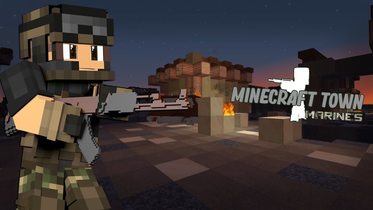 Minecraft Town Marines (EP1) Welcome Home Boys (Part 1) {Minecraft Roleplay}