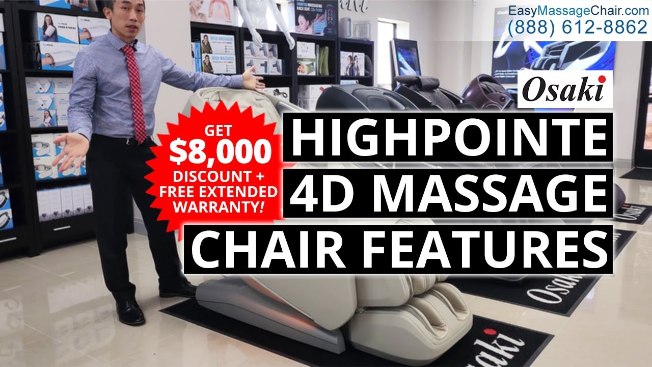 Обзор характеристик массажного кресла Osaki Highpointe 4D