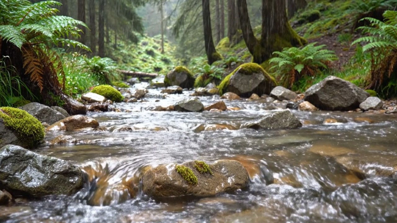 Mountain Creek Sounds 🌲 Relaxing Forest Stream for Deep Sleep (10 Hours)