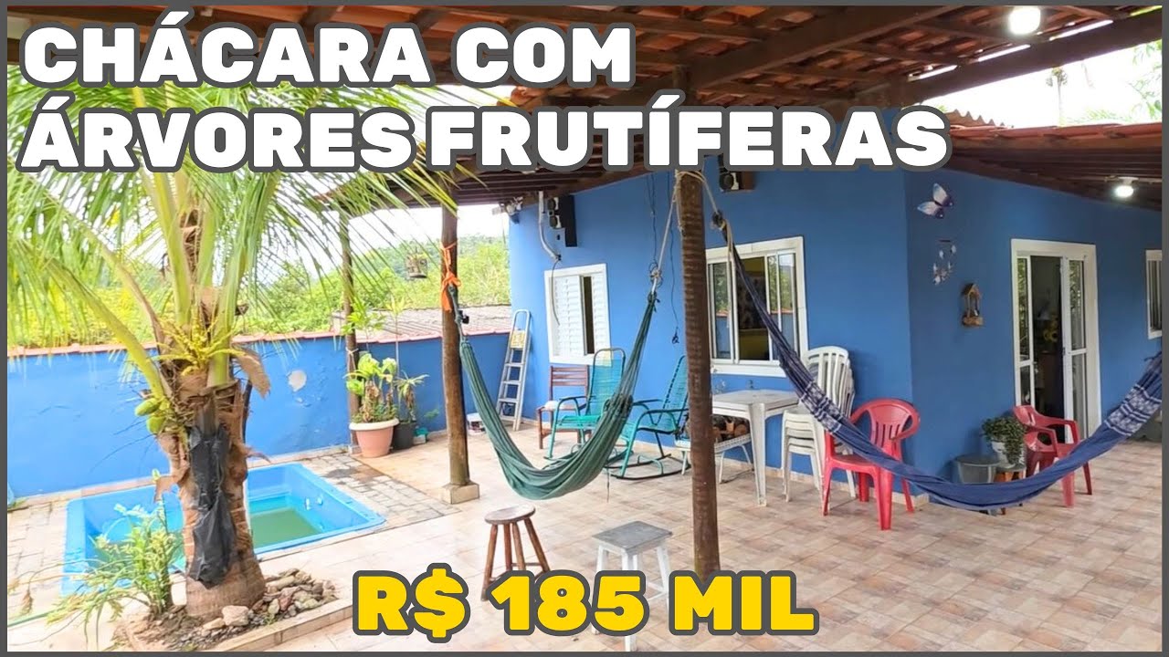REF 652 | R$ 185 MIL | 🏡 Chácara em ITARIRI com 800 METROS, ÁRVORES FRUTÍFERAS com PISCINA e RIO