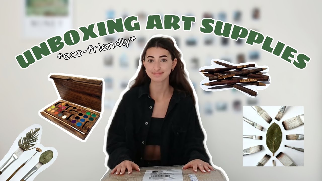 UNBOXING *eco-friendly* ART SUPPLIES 🌱