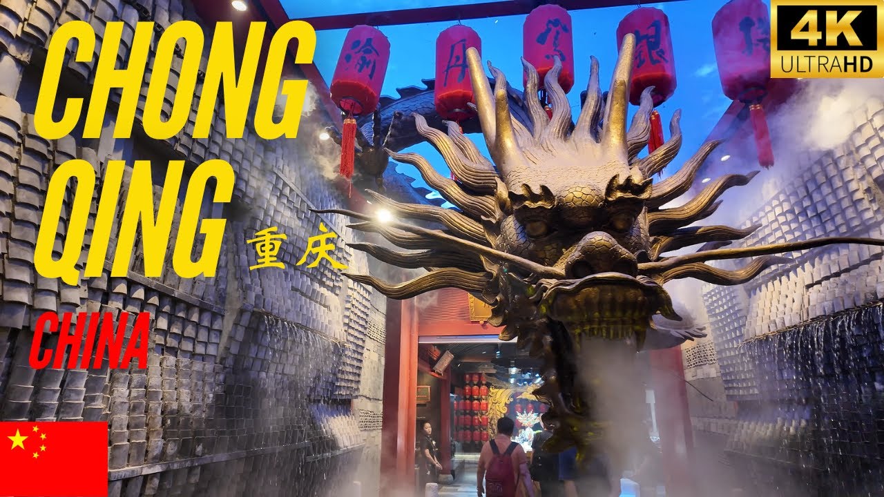 Futuristic Crowded & Chaos | Cyber City Chong Qing China City Walk in 4K