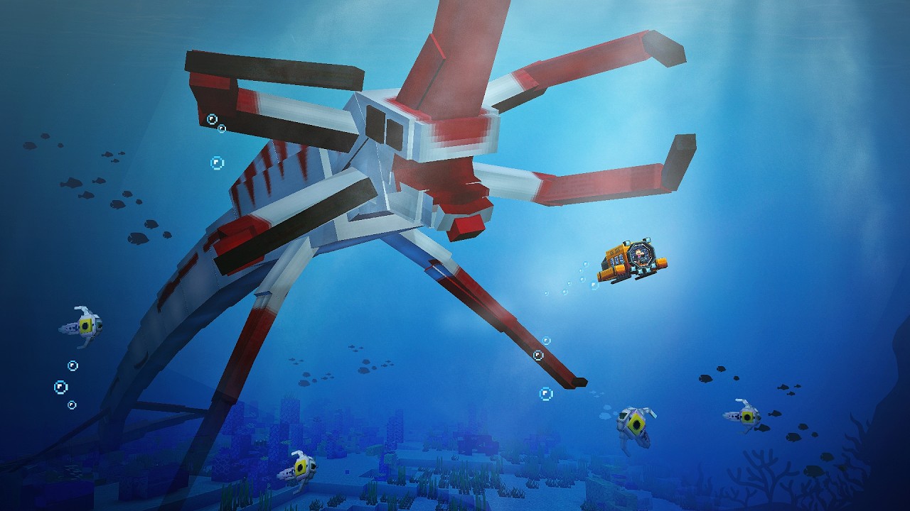 SUBNAUTICA: MONSTROS DO FUNDO DO MAR no MINECRAFT!  O FILME