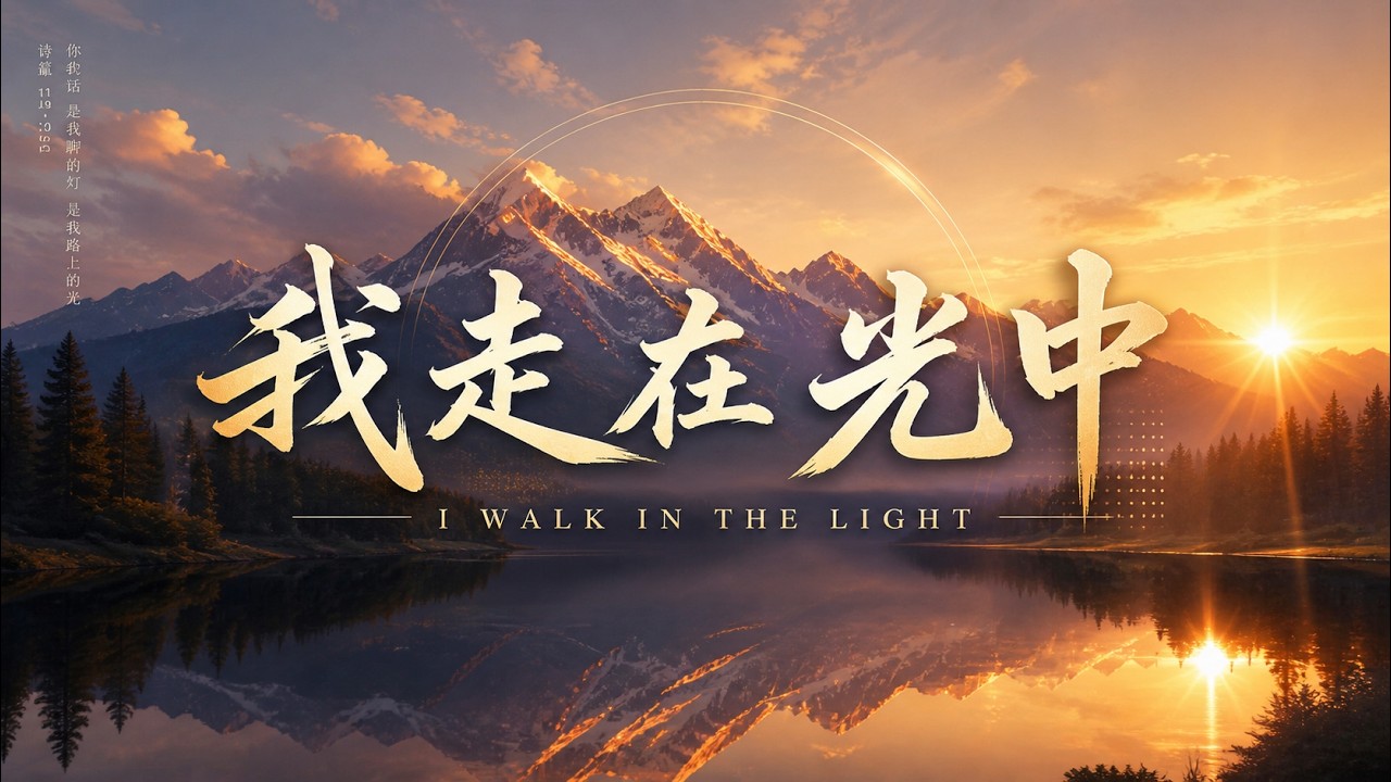 超好聽詩歌【我走在光中 I Walk in the Light】恩典如泉 永不停流｜基督教詩歌｜敬拜主的榮耀之光