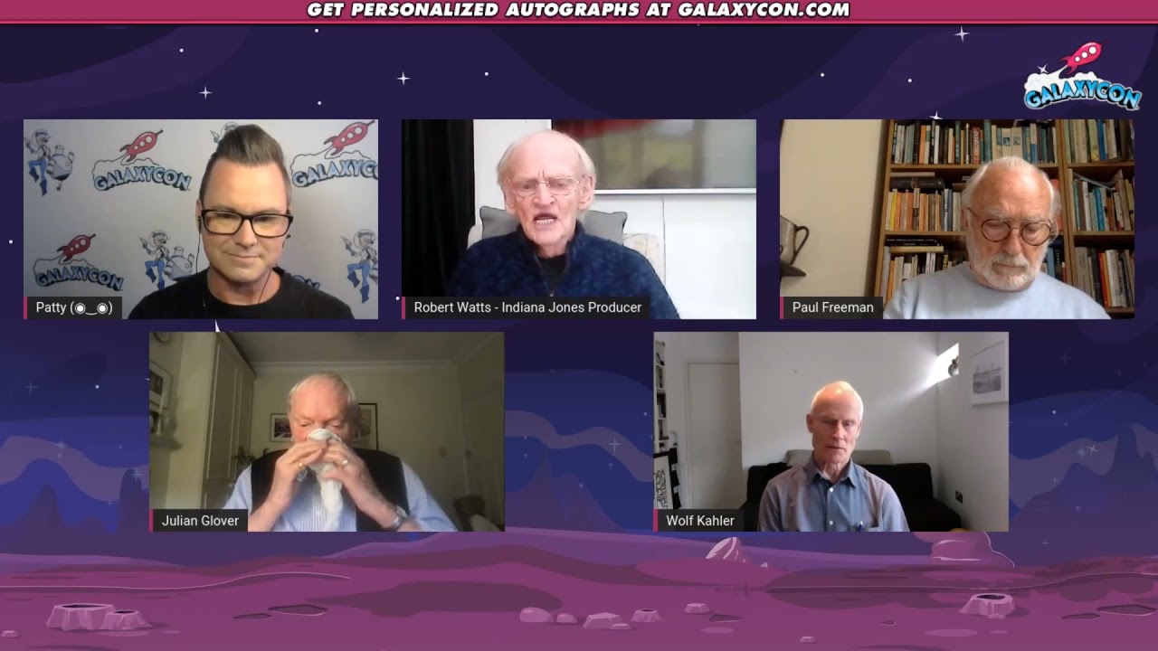 Indiana Jones movies reunion with Julian Glover, Paul Freeman, Wolf Kahler, Robert Watts