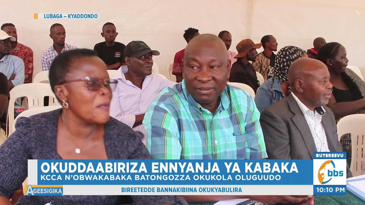 Okuddaabiriza Ennyanja ya Kabaka, KCCA n’Obwakabaka Batongozza Okukola Oluguudo