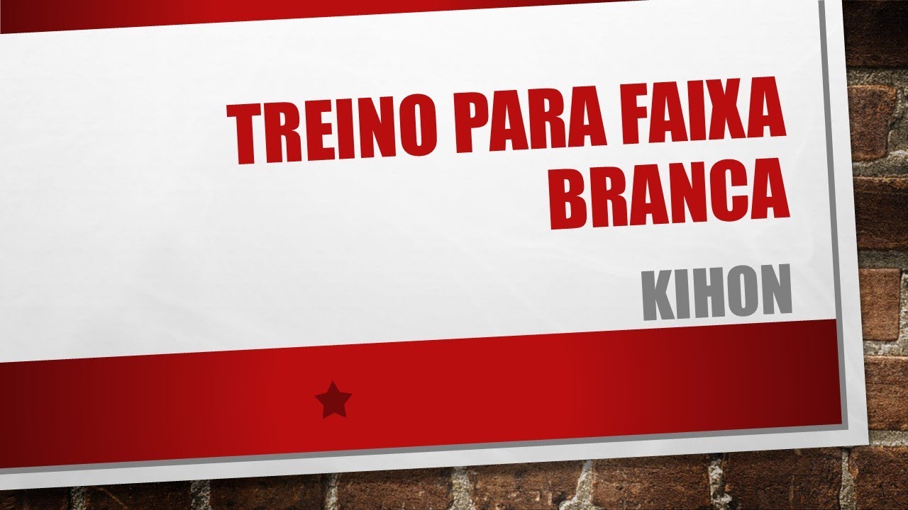 Kihon para treino de faixa branca para amarela