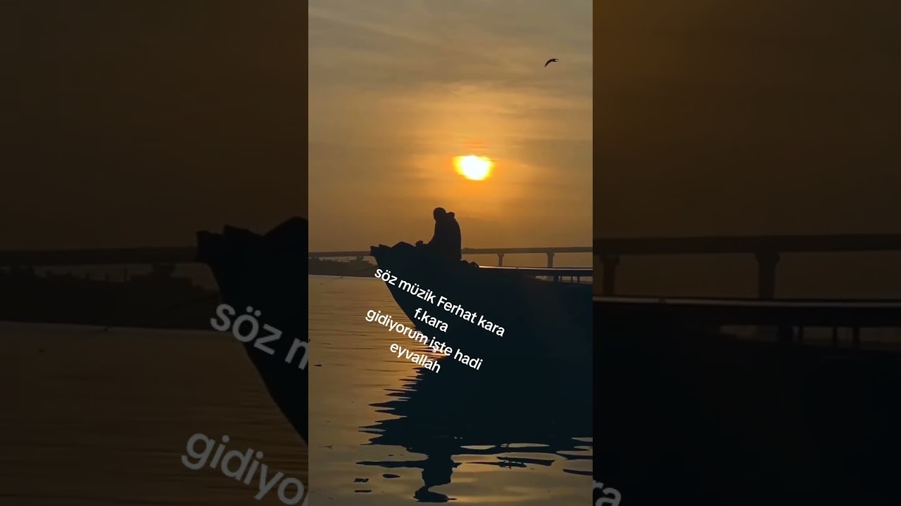 Gidiyorum işte hadi eyvallah f.kara