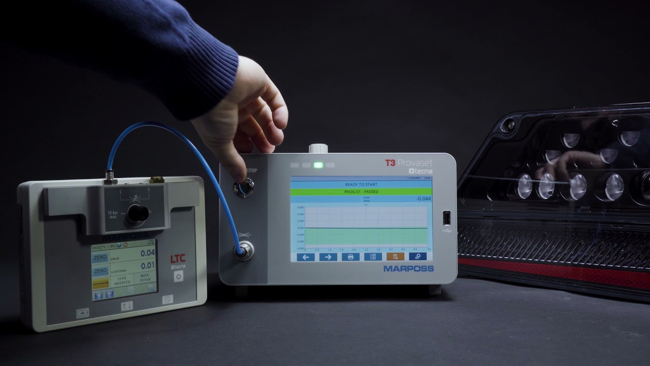Pressure decay leak test: Vehicle lighting