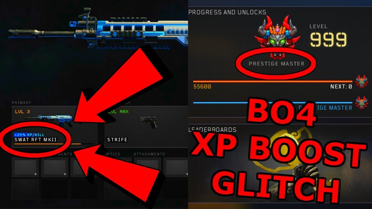 XP BOOST GLITCH! BO4 XP GLITCH! BLACK OPS 4 GLITCHES! BO4 CAMO GLITCH! BO4 GLITCHES! BO4 GLITCH!