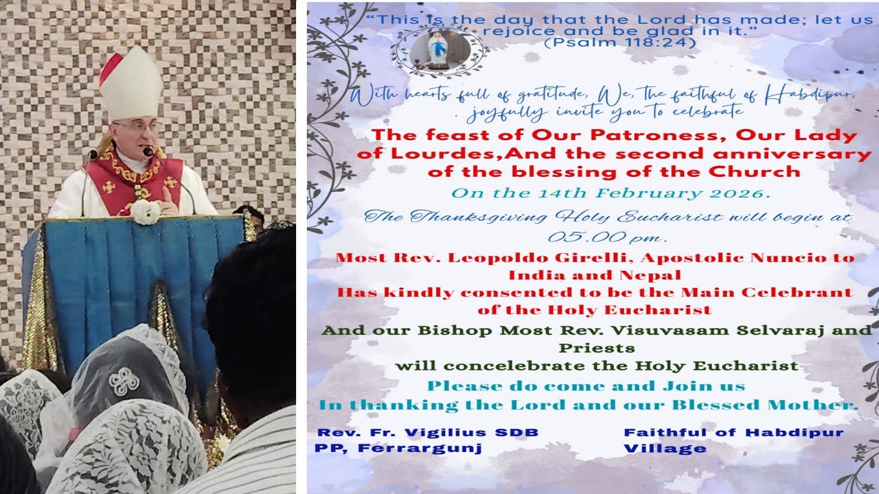 Most Rev. Leopoldo Girelli, Apostolic Nuceio at Habdipur